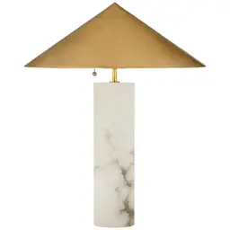 Alabaster Antique-Burnished Brass