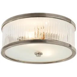 Antique Nickel Frosted Glass