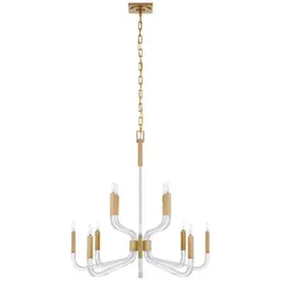 Antique-Burnished Brass and Crystal