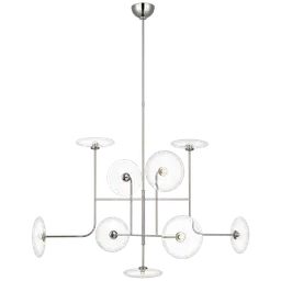 Polished Nickel Clear Glass