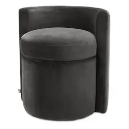 roche dark grey velvet