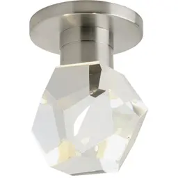 Satin Nickel Faceted Crystal LED 90 CRI 3000K 120V