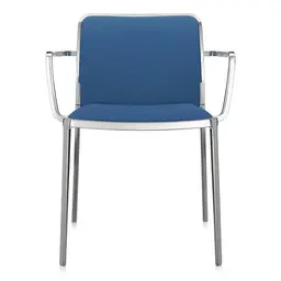 Polished Aluminum,Trevira Ultramarine Green