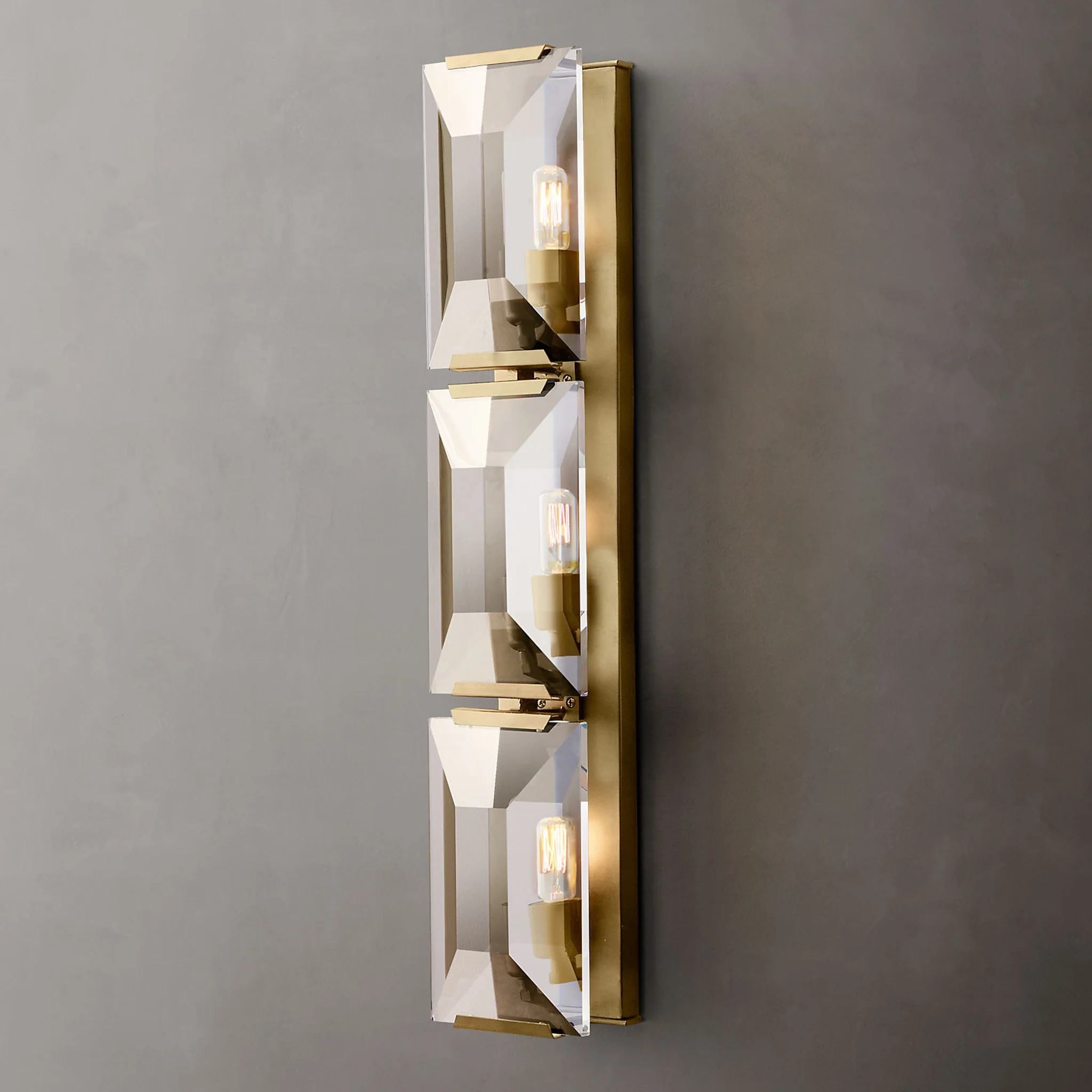 Купить Бра Harlow Crystal Triple Sconce в интернет-магазине roooms.ru