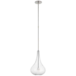 Polished Nickel Clear Glass