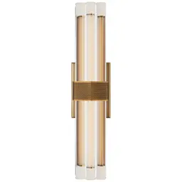 Hand-Rubbed Antique Brass Crystal