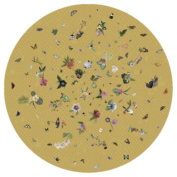 11.4 Ft. Diameter,Yellow,Wool