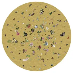 11.4 Ft. Diameter,Yellow,Wool