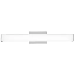 Chrome 25" White Glass LED 90 CRI 3000K 120V