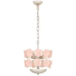 Polished Nickel Blush Tinted Glass
