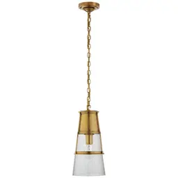 Hand-Rubbed Antique Brass Seeded Glass