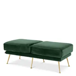 roche green velvet | brass finish legs