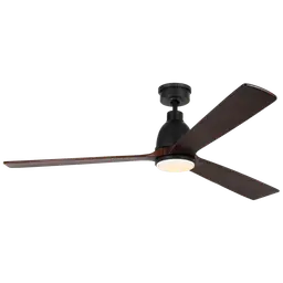 Midnight Black Housing With Midnight Black Blades with Light Kit