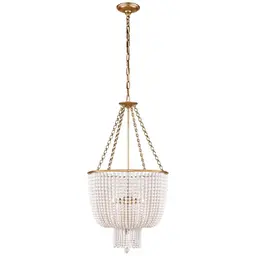 Hand-Rubbed Antique Brass White Acrylic