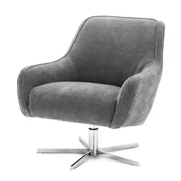clarck grey | nickel finish swivel base