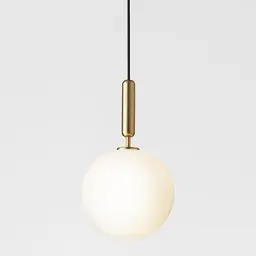 Large,Brass, 1 (Not Included),Opal White