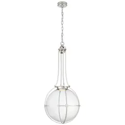 Polished Nickel Clear Glass