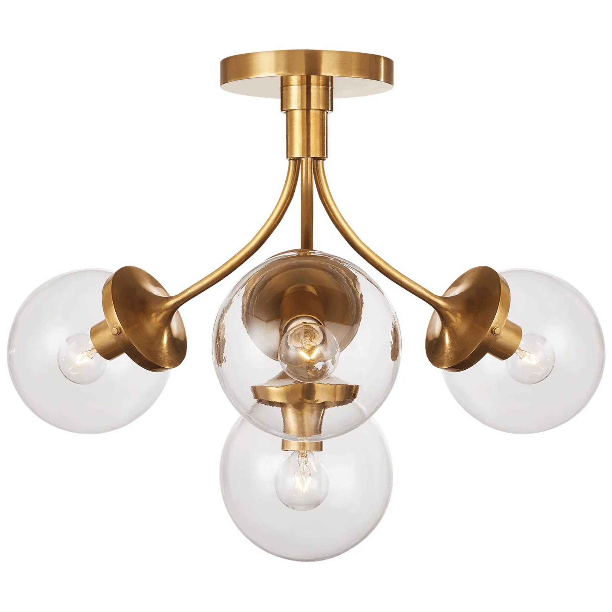 Купить Накладной светильник Prescott Medium Semi-Flush Mount в интернет-магазине roooms.ru