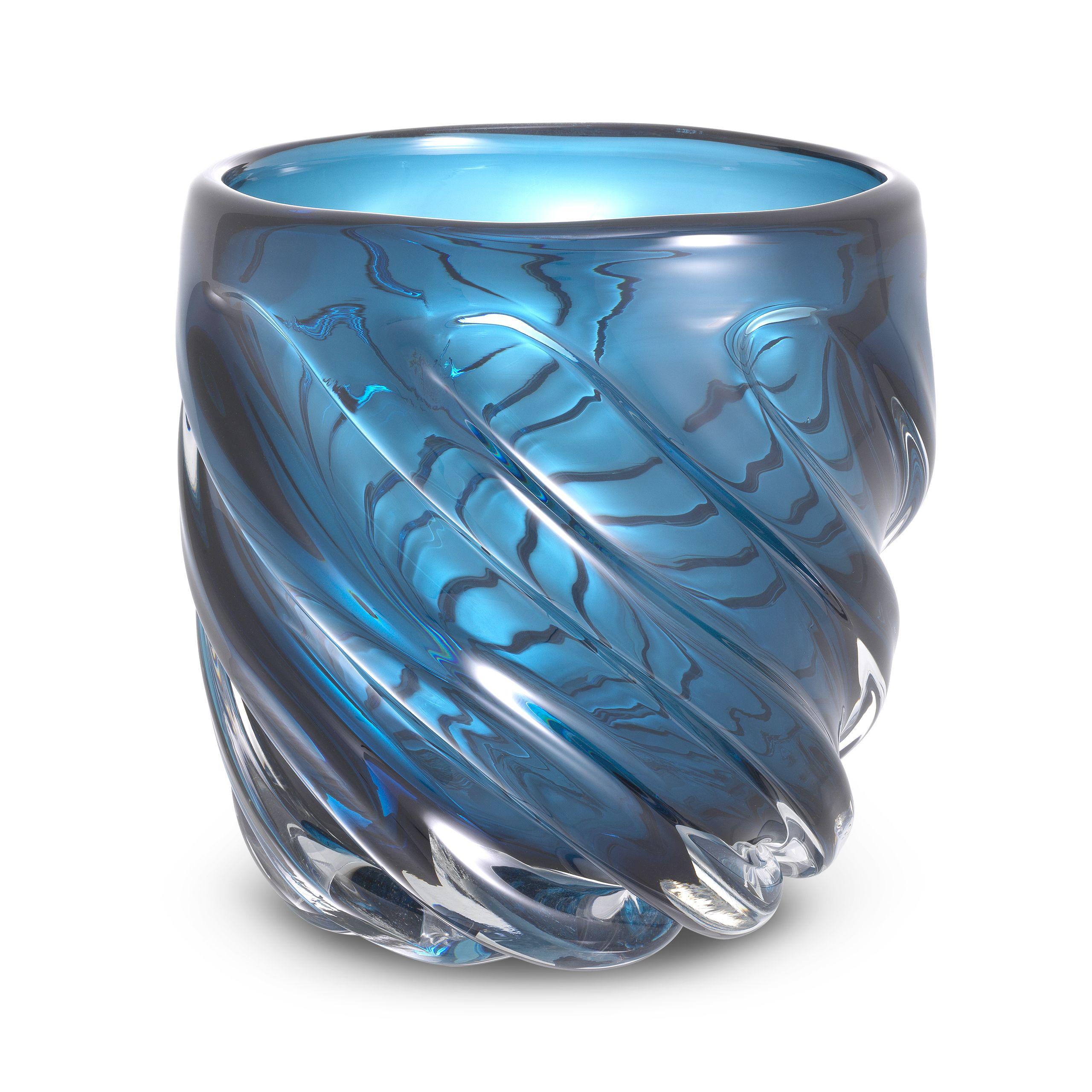 hand blown glass | blue colour S