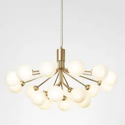 Brushed Brass,18.0,Opal White