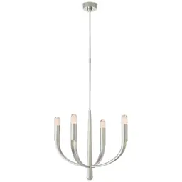 Polished Nickel Clear Glass