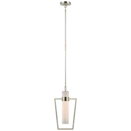 Polished Nickel White Glass