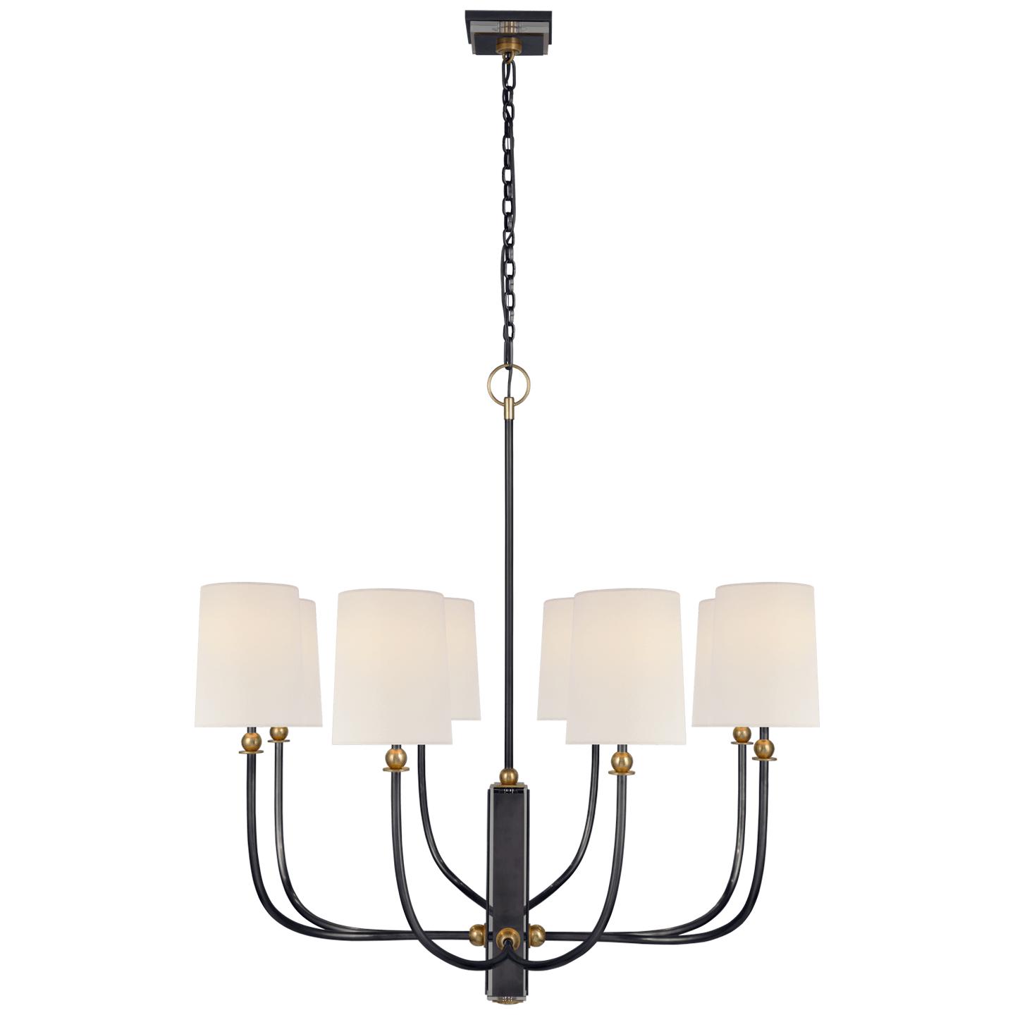 Bronze and Hand-Rubbed Antique Brass 4" x 6" x 6.5" Linen