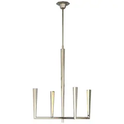 Polished Nickel White Glass