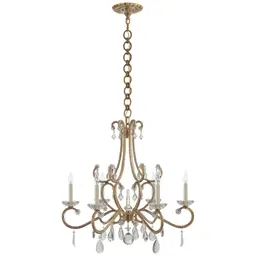 Hand-Rubbed Antique Brass Clear Glass