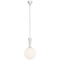 Polished Nickel White Glass