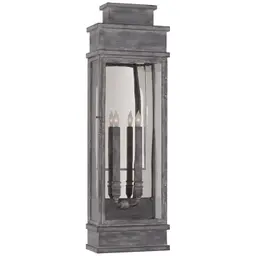 Weathered Zinc Clear Glass