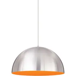 Satin Nickel Satin Nickel/Sunrise Orange G40 LED 80 CRI 3000K 120V