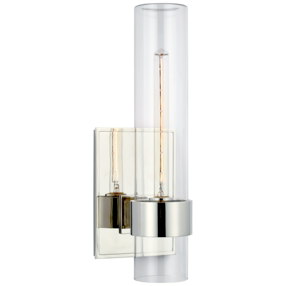 Polished Nickel Clear Glass