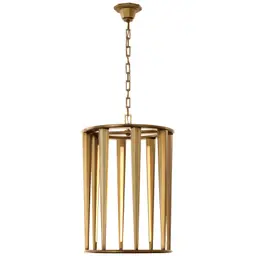 Hand-Rubbed Antique Brass White Glass