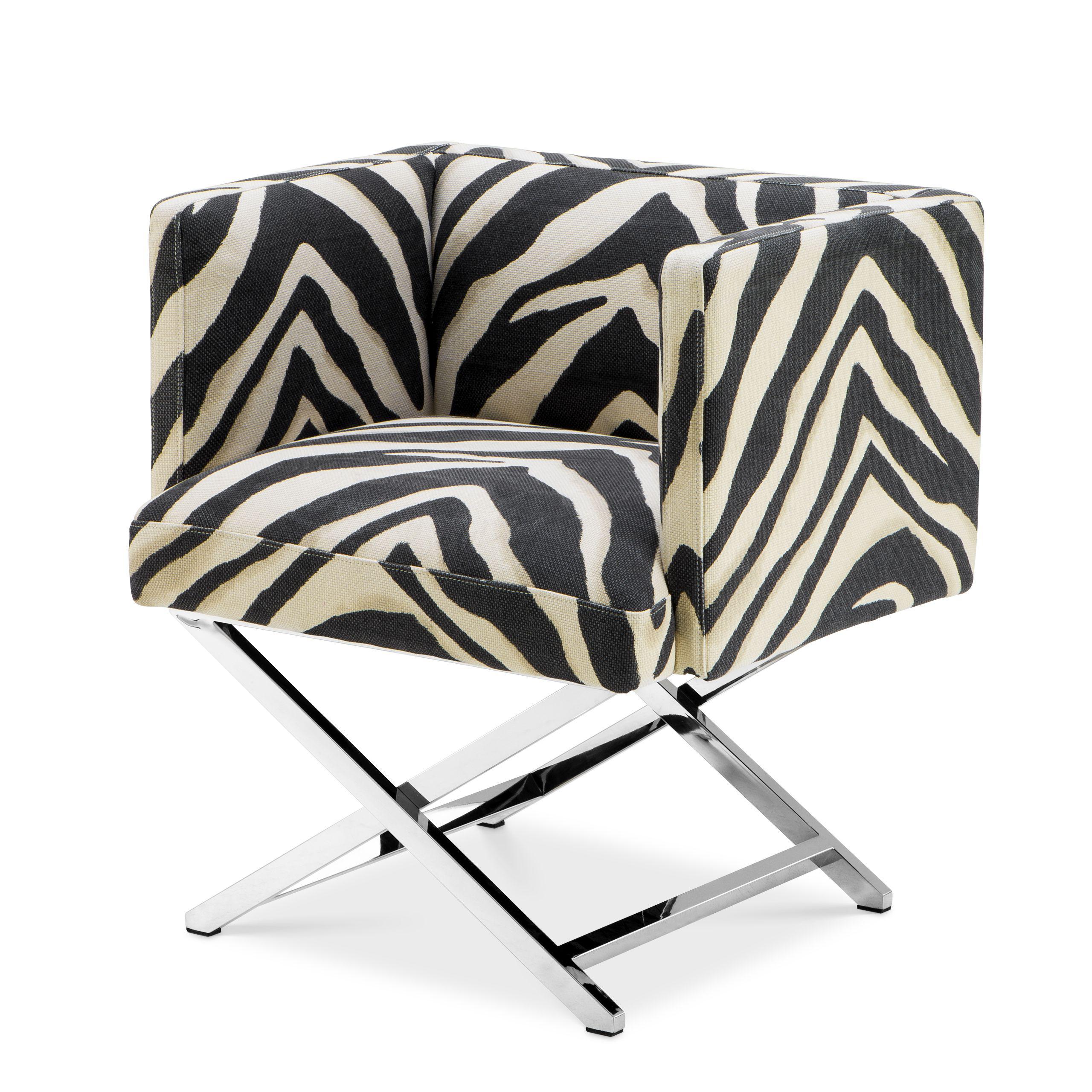 polished stainless steel | zebra print