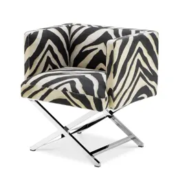 polished stainless steel | zebra print