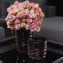 hand blown glass | purple colour L