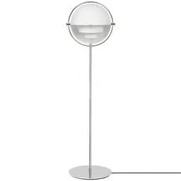 White/Chrome, Width 15.3", Diameter 14.2"
