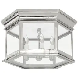 Polished Nickel Clear Glass