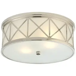 Polished Nickel Frosted Glass
