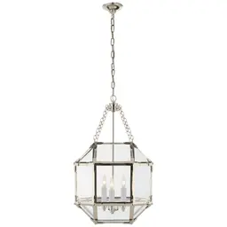 Polished Nickel Clear Glass
