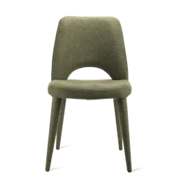 Olive green Metal frameUpholstered legs
