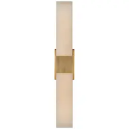 Antique-Burnished Brass Alabaster