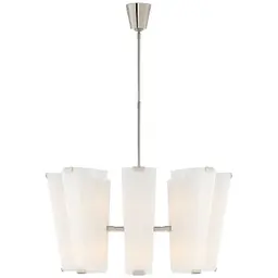 Polished Nickel White Glass