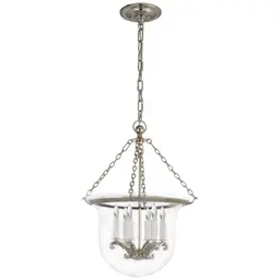 Polished Nickel Clear Glass