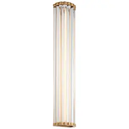 Antique-Burnished Brass Clear Glass