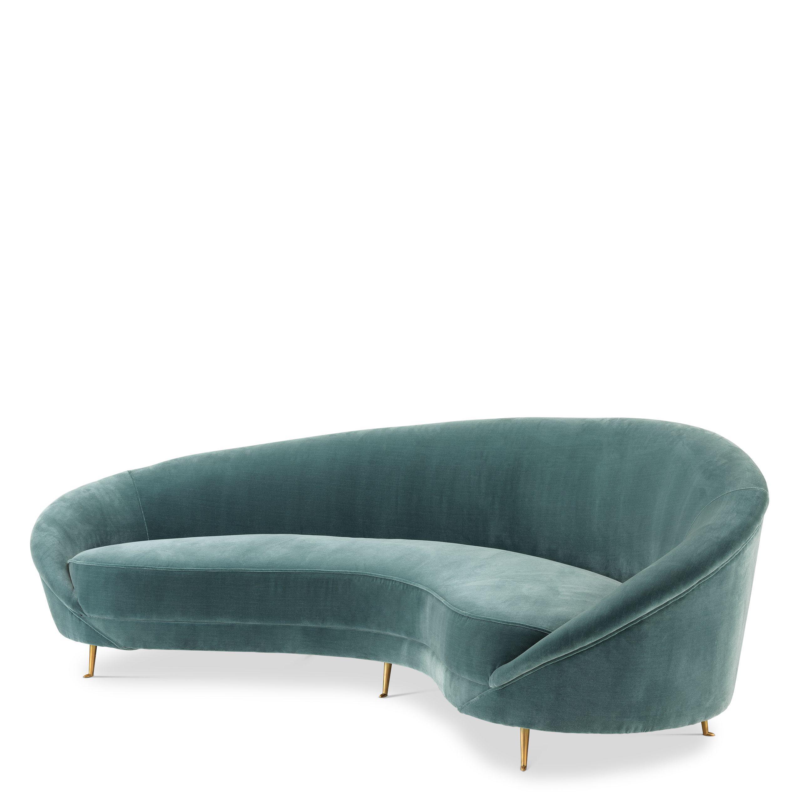 cameron deep turquoise | brass finish legs