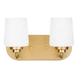Satin Brass LED Bulb(s) Included
