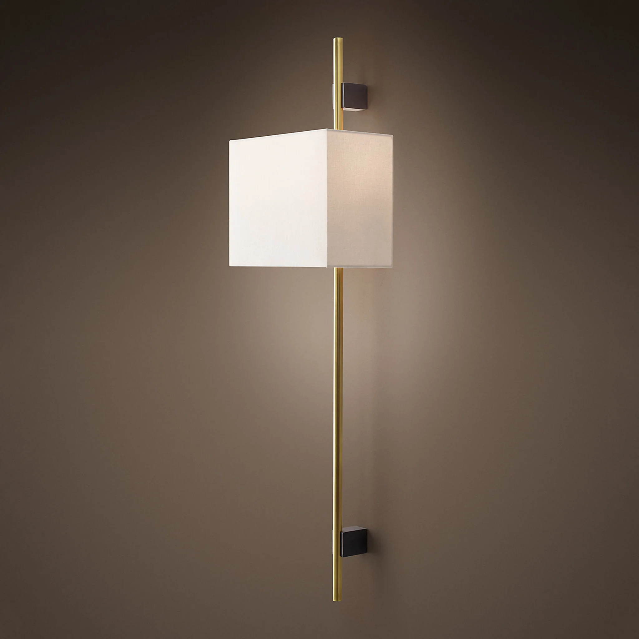 Купить Бра Vela Round Bar Sconce - Rectangular Shade в интернет-магазине roooms.ru