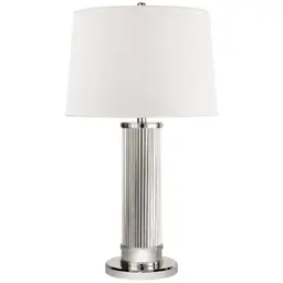 Polished Nickel 16" x 18" x 12" White Parchment